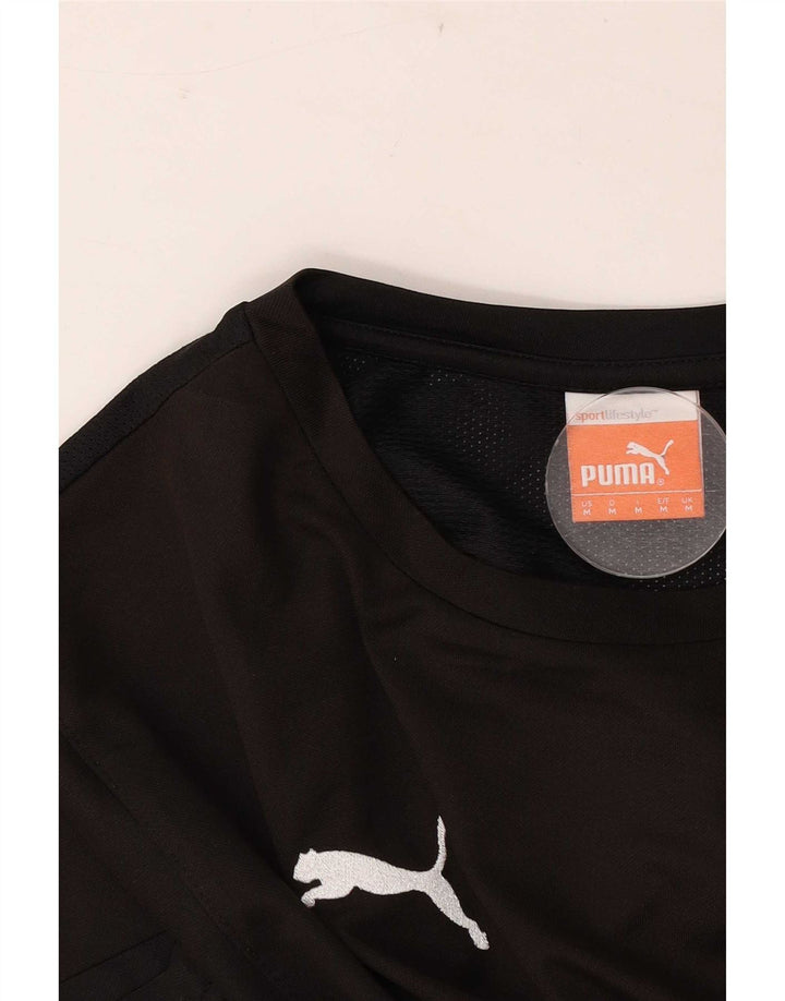 Ανδρικό T-Shirt Puma Top Medium Black Colourblock