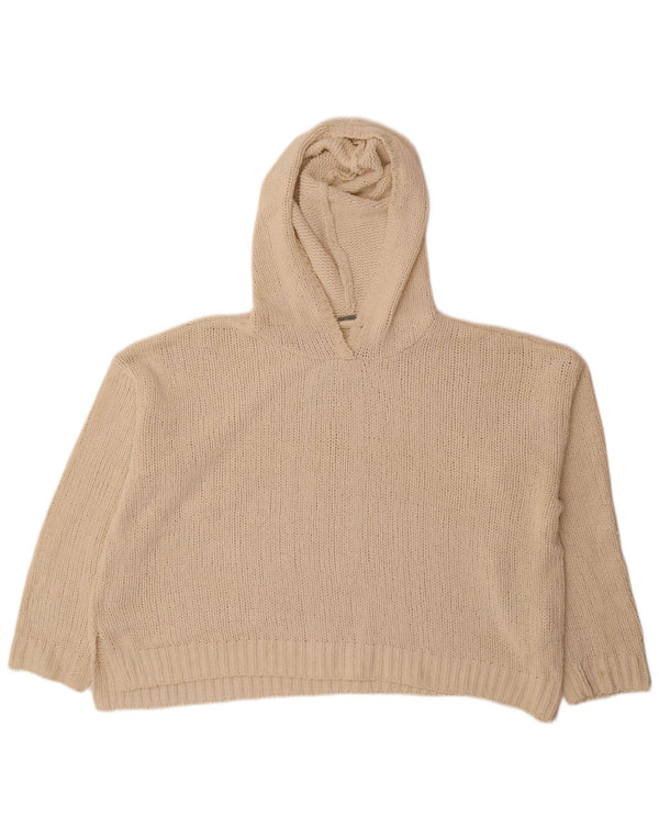 Jersey tipo jersey de gran tamaño con capucha para mujer Roxy UK 46 Large Off White Poliéster