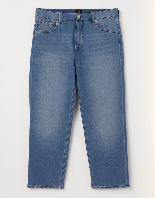 Lee Womens Straight Jeans W34 L29 Blue Cotton