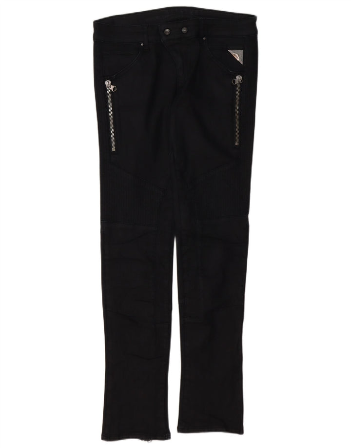 REPLAY Womens Slim Casual Trousers W30 L32 Black