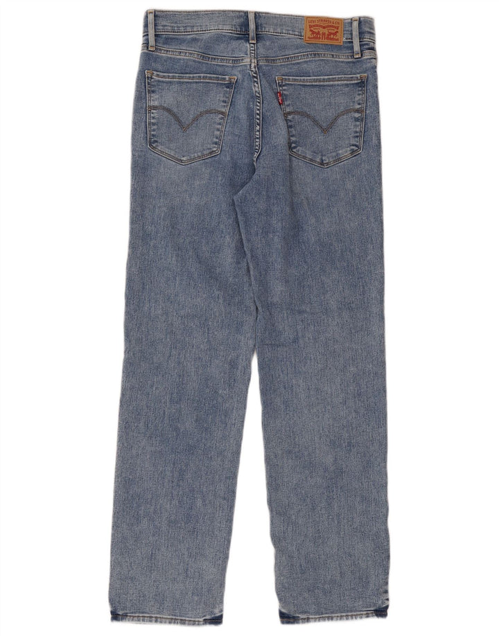 Levi's Womens 314 Shaping Straight Jeans W27 L30 Blue Cotton