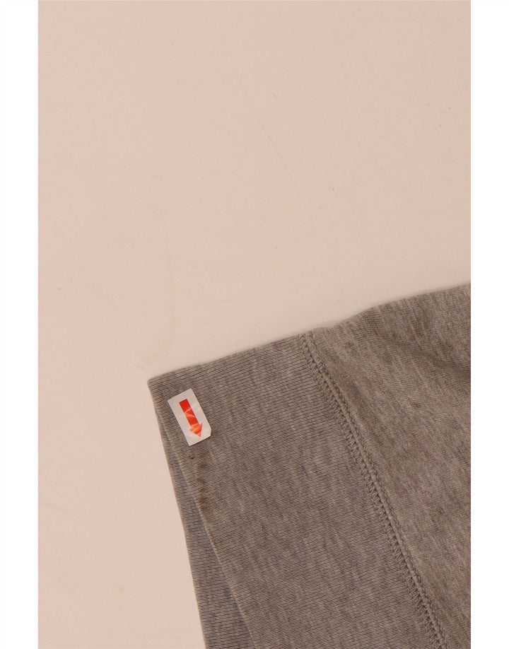 TOMMY HILFIGER Womens Tracksuit Top Jacket UK 14 Medium Grey Cotton