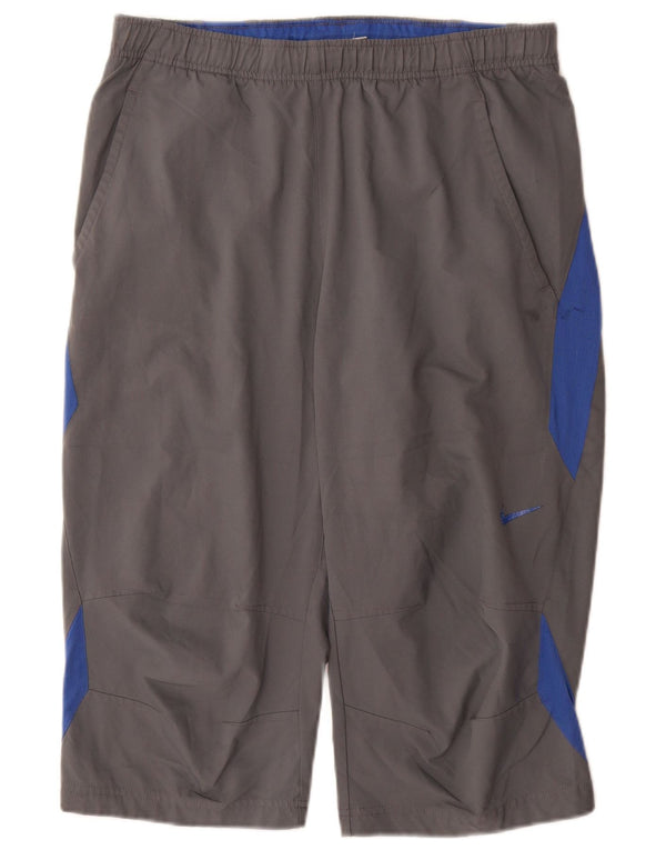 Nike Herre Bermuda Sport Shorts Medium Grey Colourblock Polyester