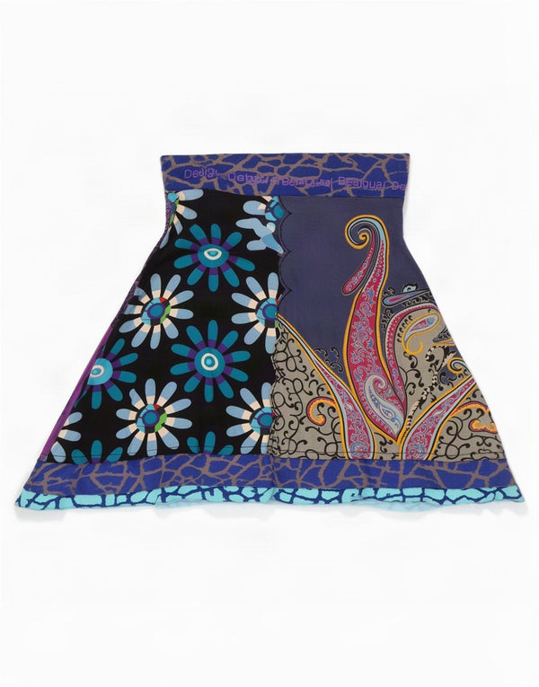 Desigual Womens Graphic A-Line Rock Medium W30 Mehrfarbig Paisley