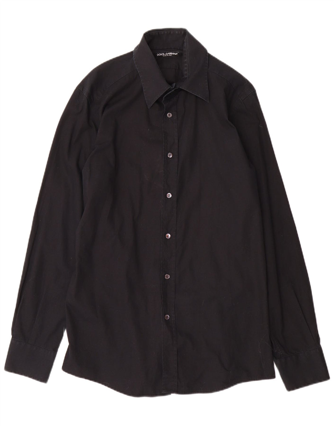 Dolce & Gabbana Herrenhemd Größe 41 16 Large Schwarz