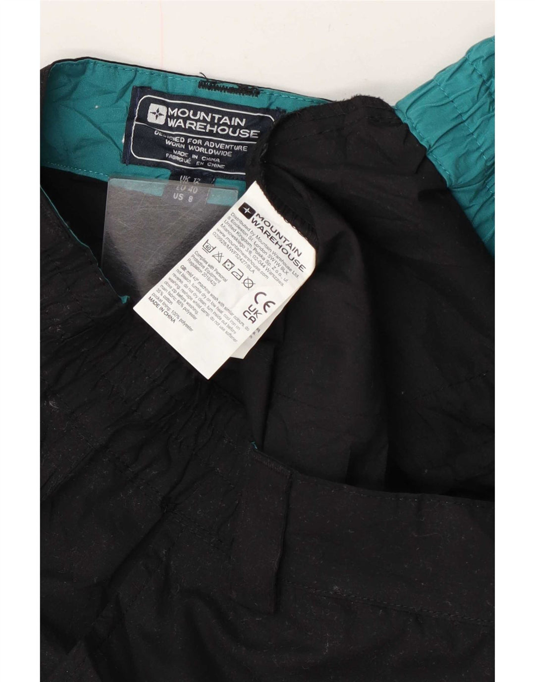 Mountain Warehouse Damen Chinoshorts UK 12 Medium W32 Schwarzes Polyester
