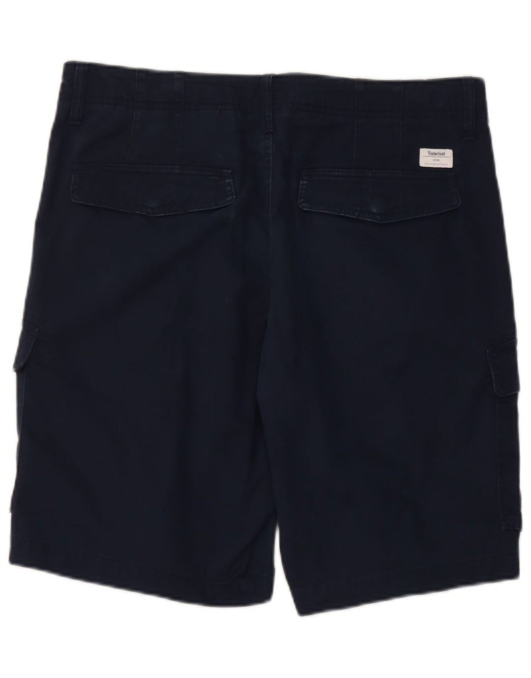 Timberland Mens Cargo Shorts W32 Medium Navy Blue Cotton
