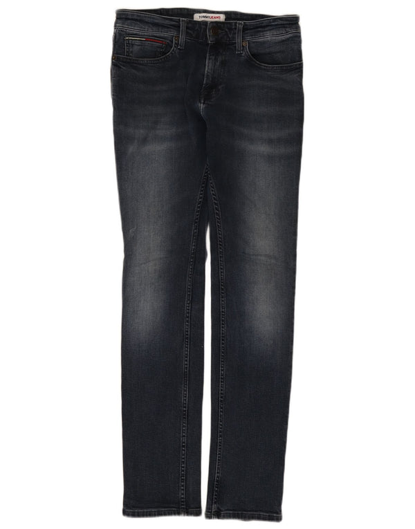 Jeans slim da uomo Tommy Hilfiger W30 L32 cotone blu navy