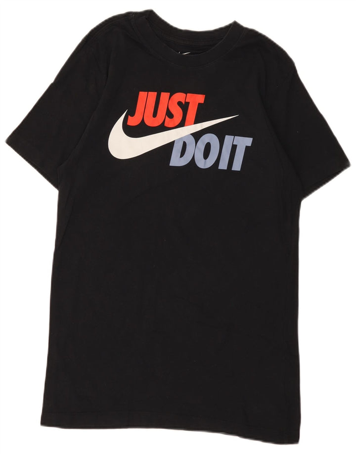 Nike Mens Graphic T-Shirt Top Small Black Cotton
