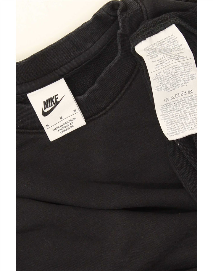 Felpa Nike Uomo Maglia Media Cotone Nero