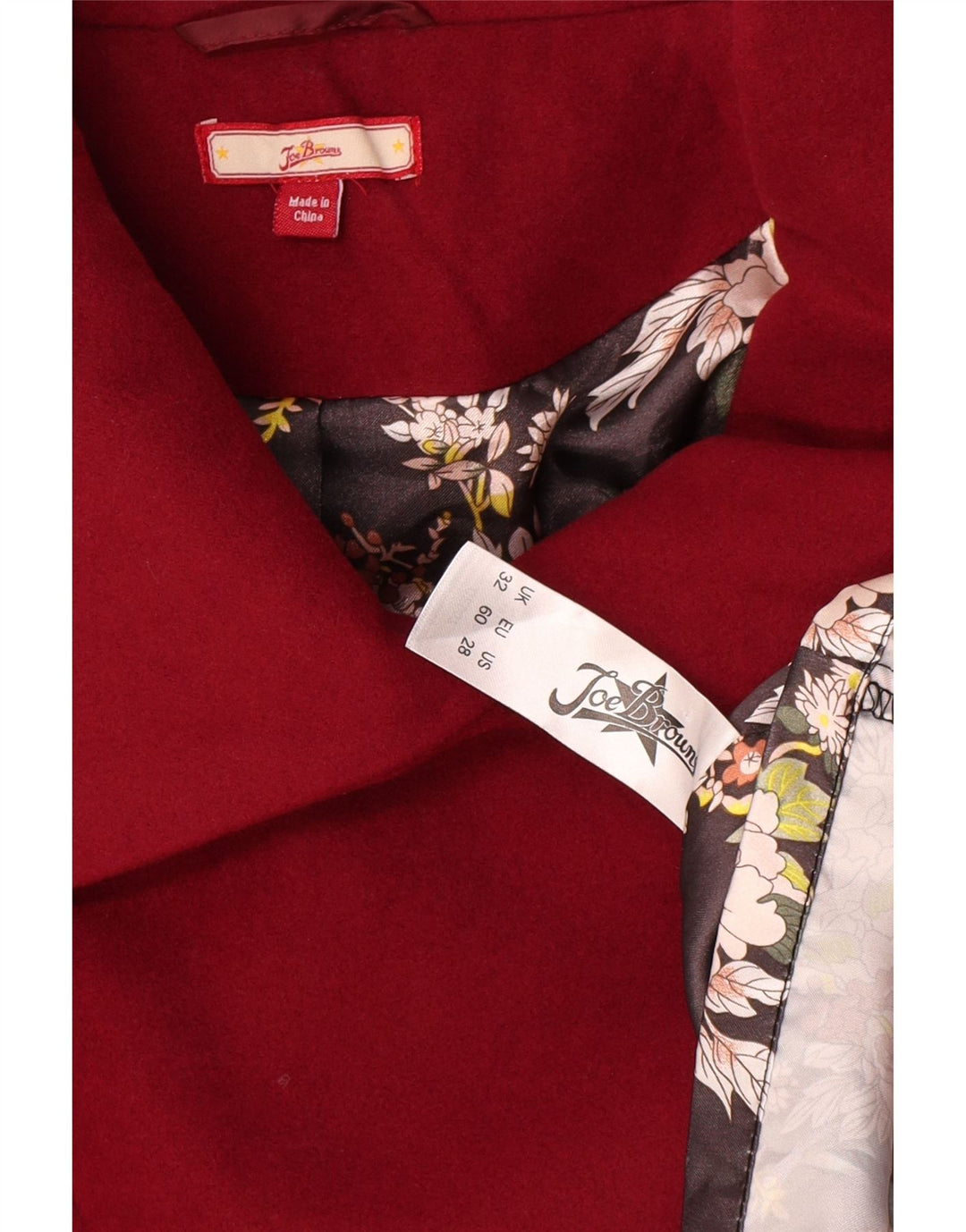 Joe Browns Dame Oversized Overfrakke UK 22 3XL Rød Polyester