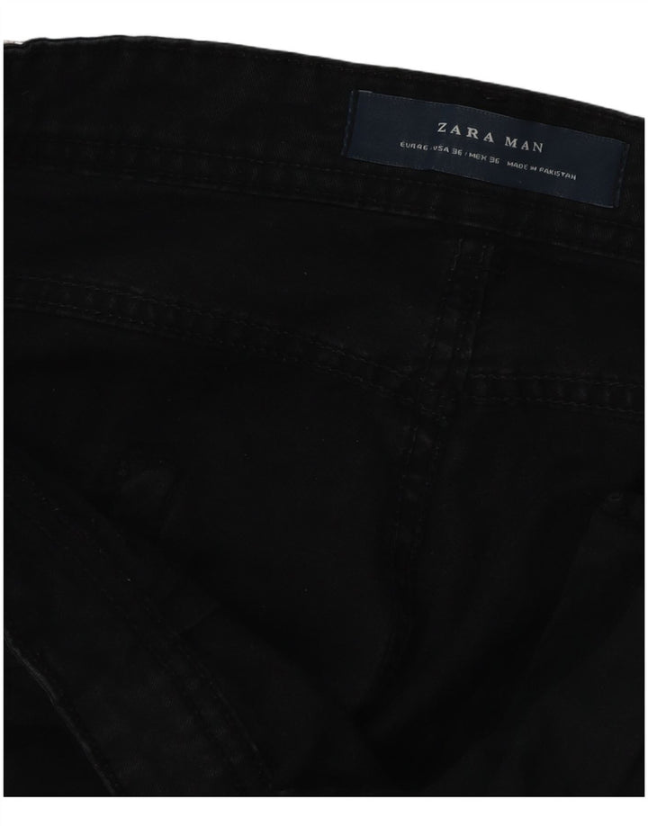 Zara Mens Slim Jeans EU 46 XL W36 L31 Black