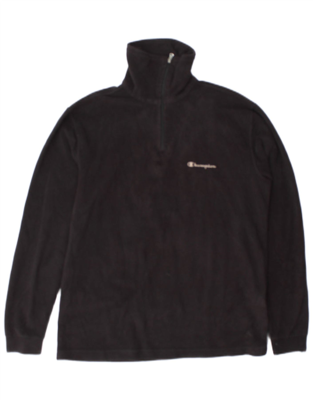 Champion herre lynlås-hals fleece jumper lille sort polyester