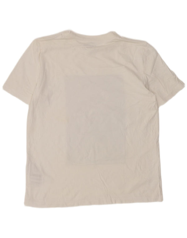 Camiseta masculina Calvin Klein Classic Fit gráfica top pequeno algodão branco