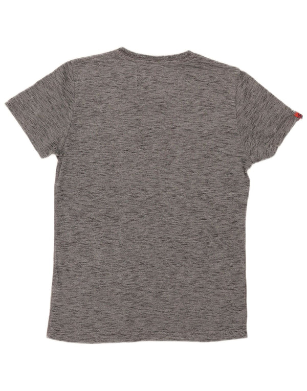 Superdry T-Shirt Graphique Homme Gris Moyen Moucheté Coton