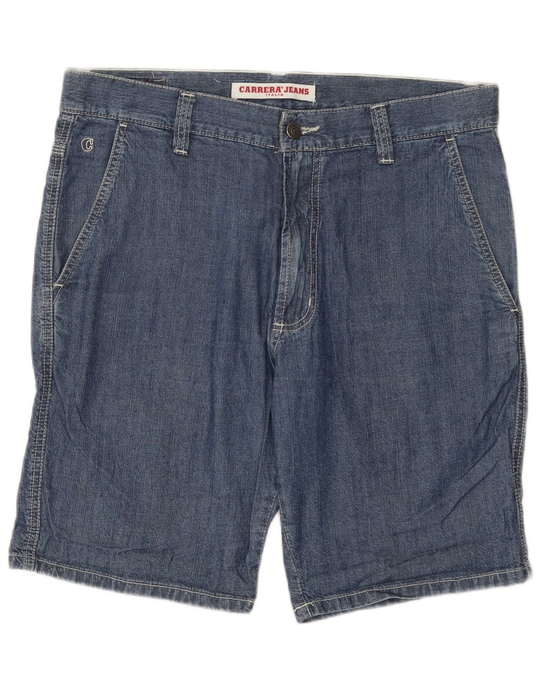 Carrera Mens Denim Shorts IT 48 Medium W33  Blue Cotton