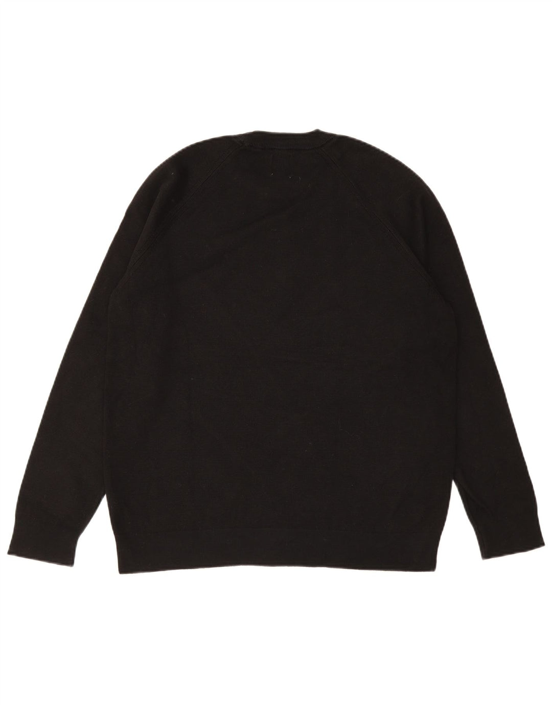 ZARA Mens Crew Neck Jumper Sweater Medium Black Cotton