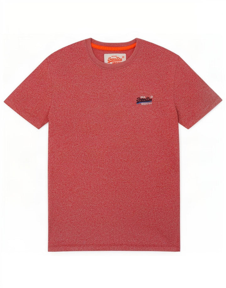 Superdry Herren T-Shirt Top XS Rot meliert