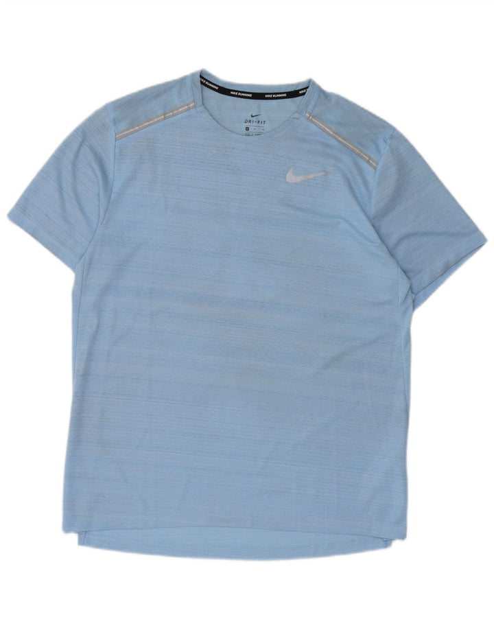 Męska koszulka Nike Dri Fit Top, średni niebieski poliester
