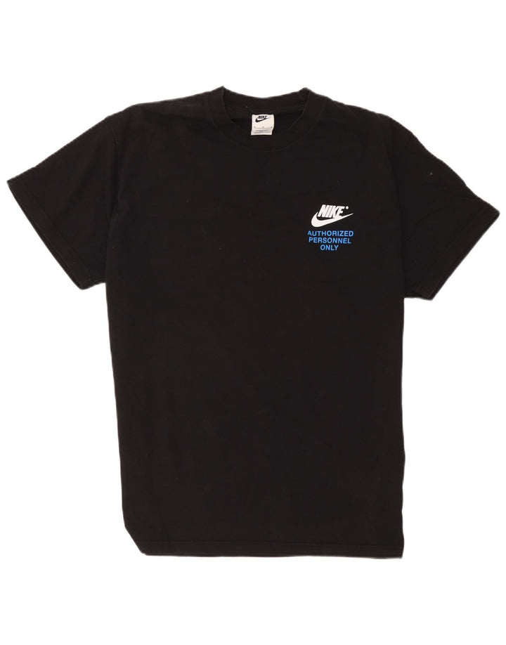 Nike Herre grafisk T-shirt Top Medium Sort Bomuld