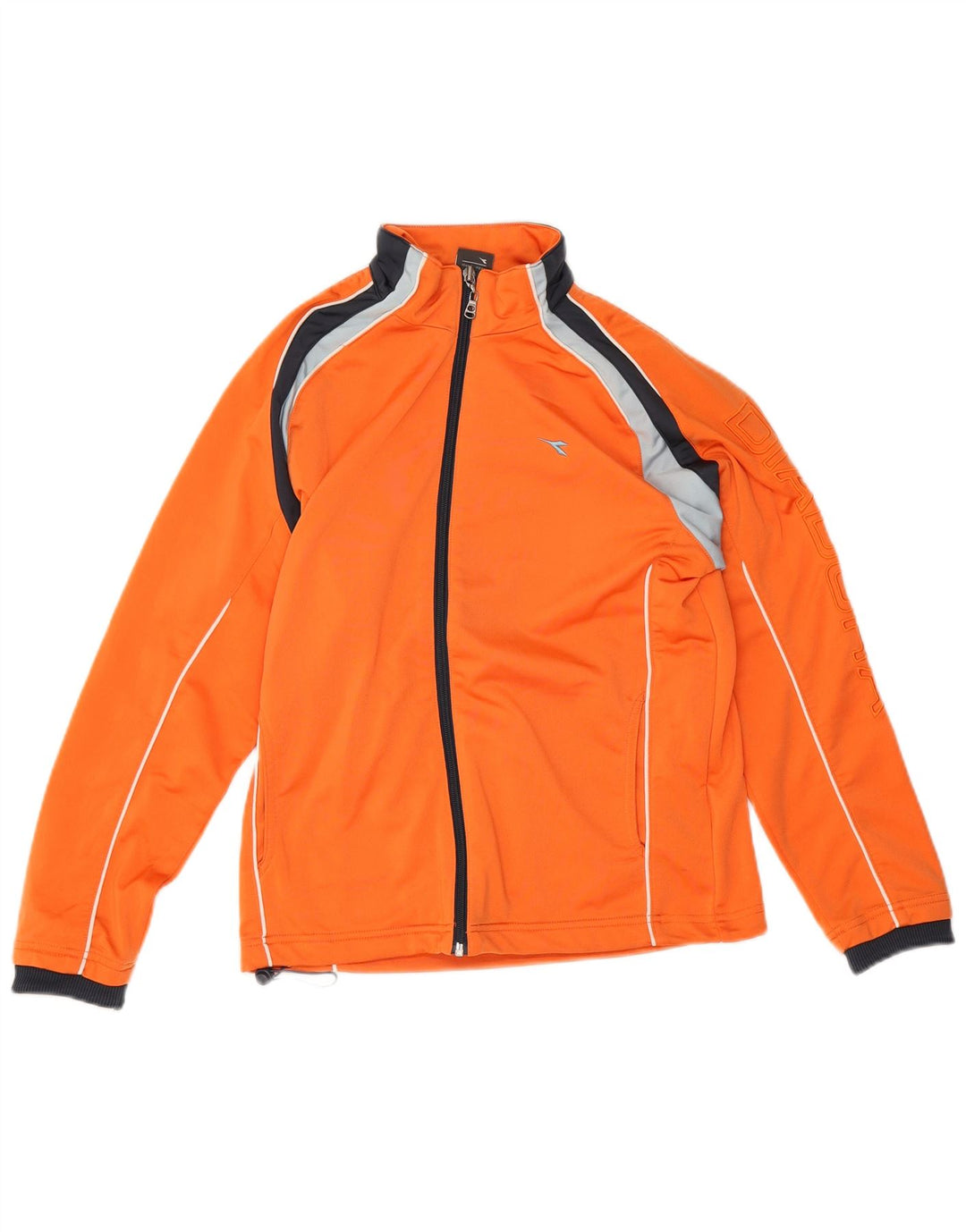 Diadora Boys træningsdragt topjakke 12-13 år Orange Colourblock Polyester