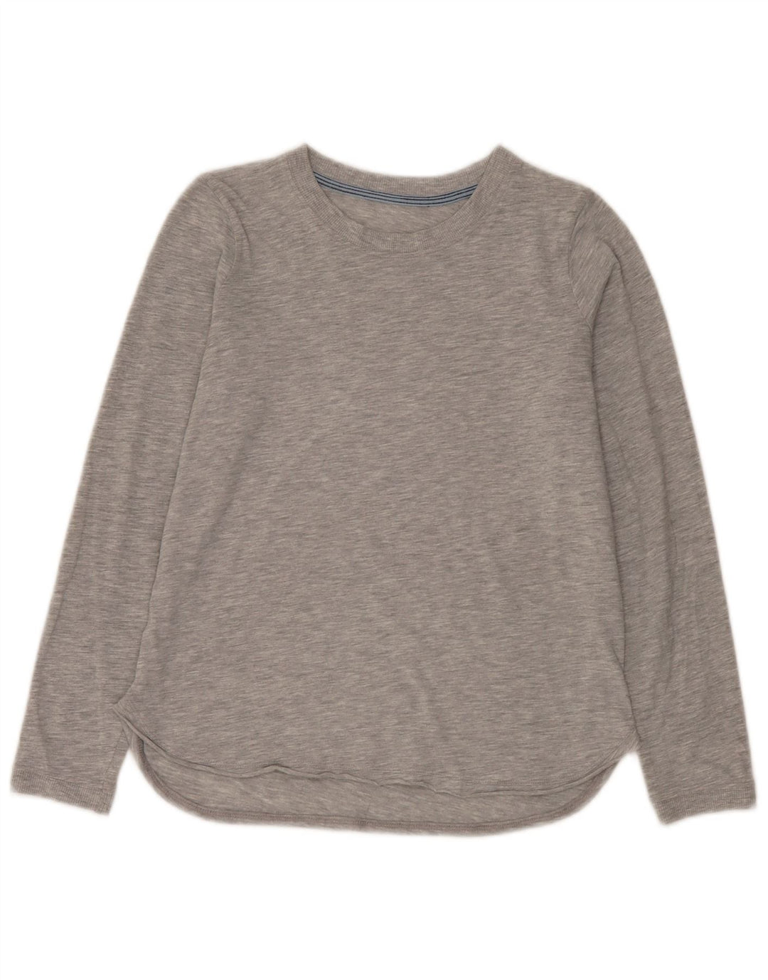 Vintage Womens Top Long Sleeve UK 12 Medium Grey Flecked