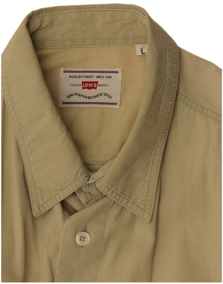 Levi's Herren Kurzarmhemd Large Grün