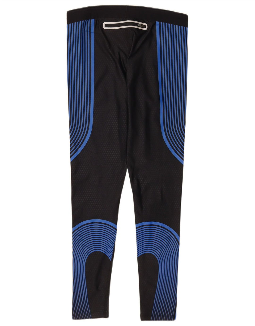 Nike Dame Leggings UK 12 Medium Sort Colourblock Polyester Sports