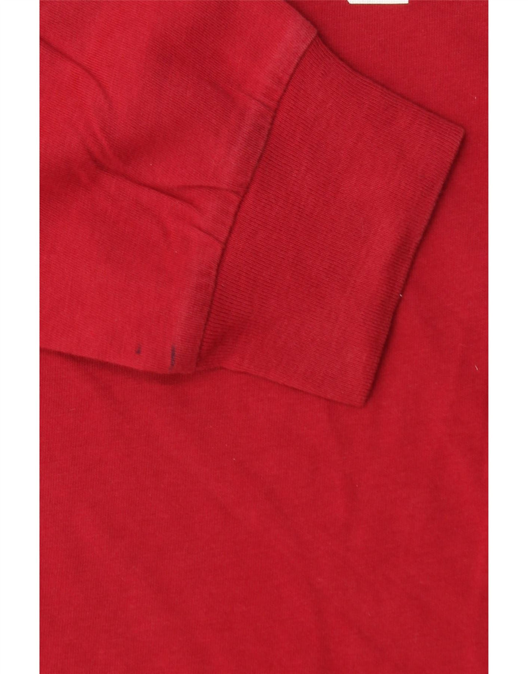 VANS Mens Classic Fit Graphic Top Long Sleeve Small Red Cotton