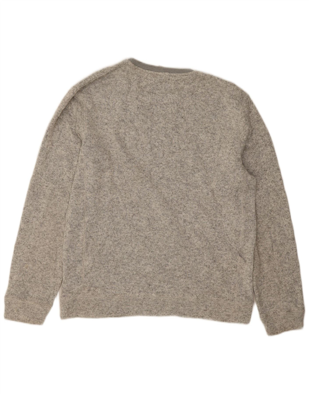 Quiksilver Mens Sweatshirt Jumper Large Grey Flecked Polyester
