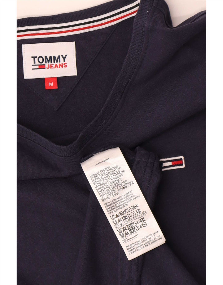 Tommy Hilfiger Mens T-Shirt Top Medium Navy Blue Cotton