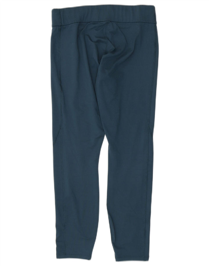 ASICS Womens Graphic Crop Tracksuit Trousers UK 12 Medium  Navy Blue