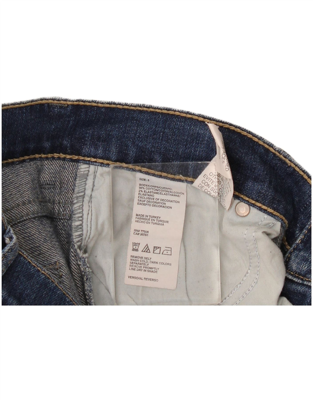 Tommy Hilfiger Damen Bootcut Jeans US 6 Medium W30 L33 Blaue Baumwolle