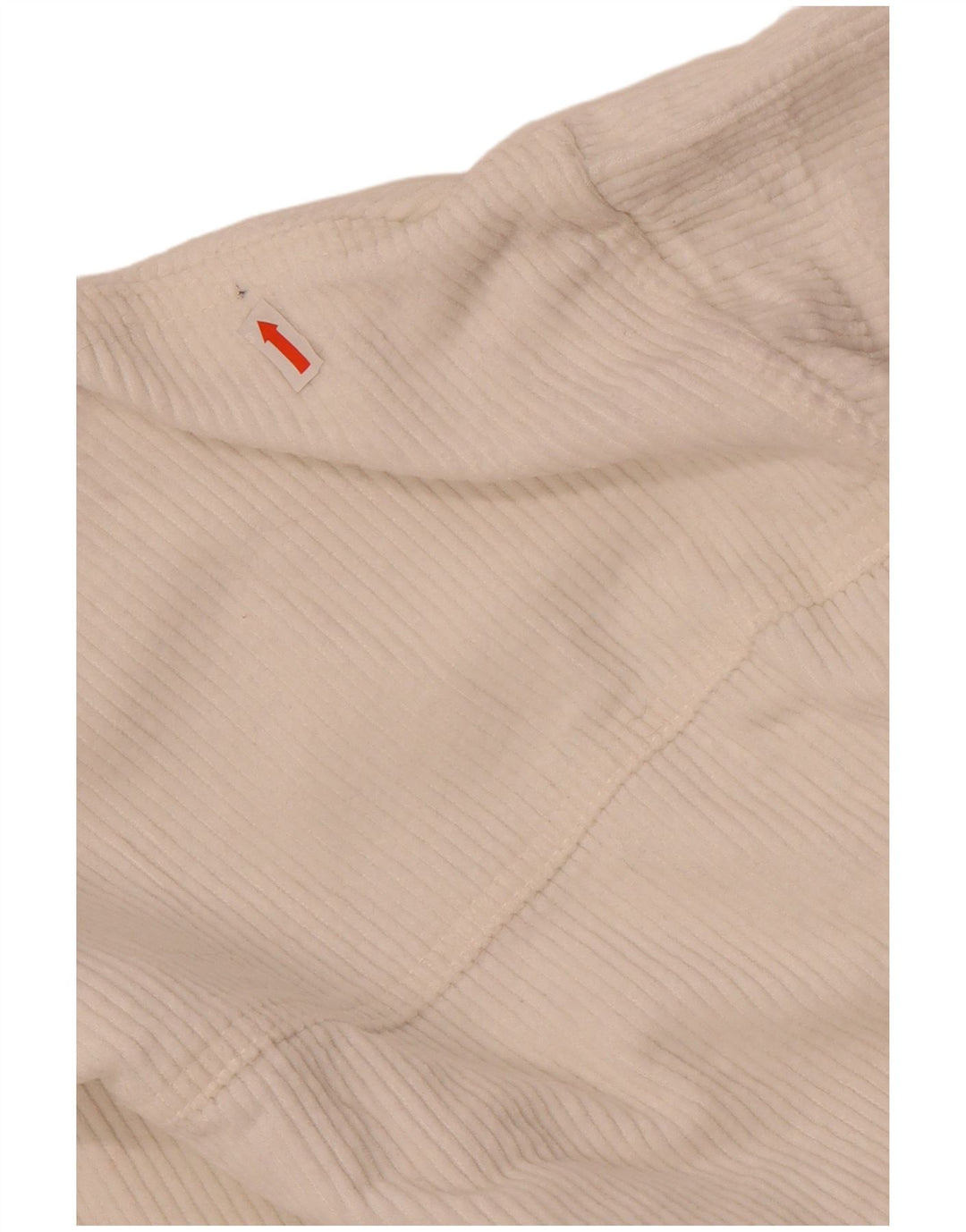 Zara Veste surdimensionnée en velours côtelé pour femme UK 10 Petit coton blanc