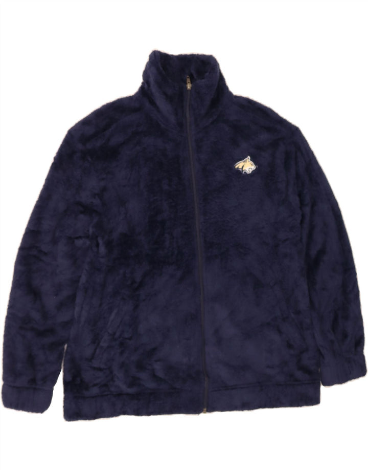 CHAMPION Womens Fleece Jacket UK 10 Small Navy Blue Polyester Vintage Champion and Second-Hand Champion from Messina Hembry 
