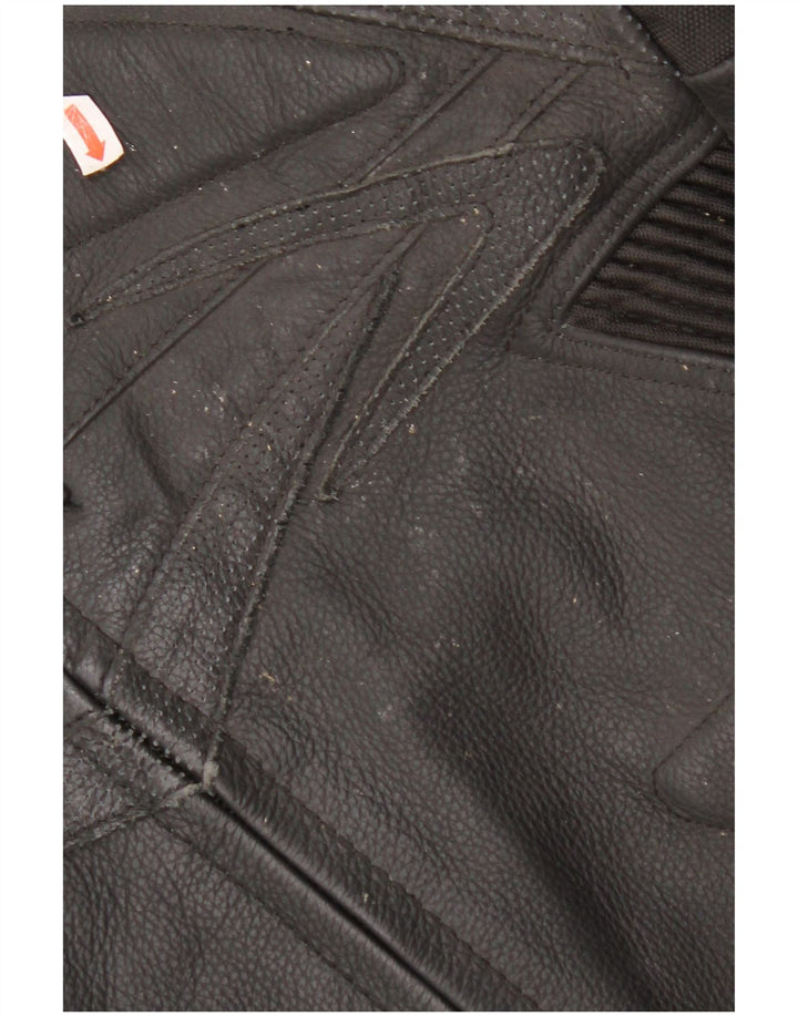 Probiker Mens Motorcycle Leather Biker Jacket EU 50 Large Black Leather