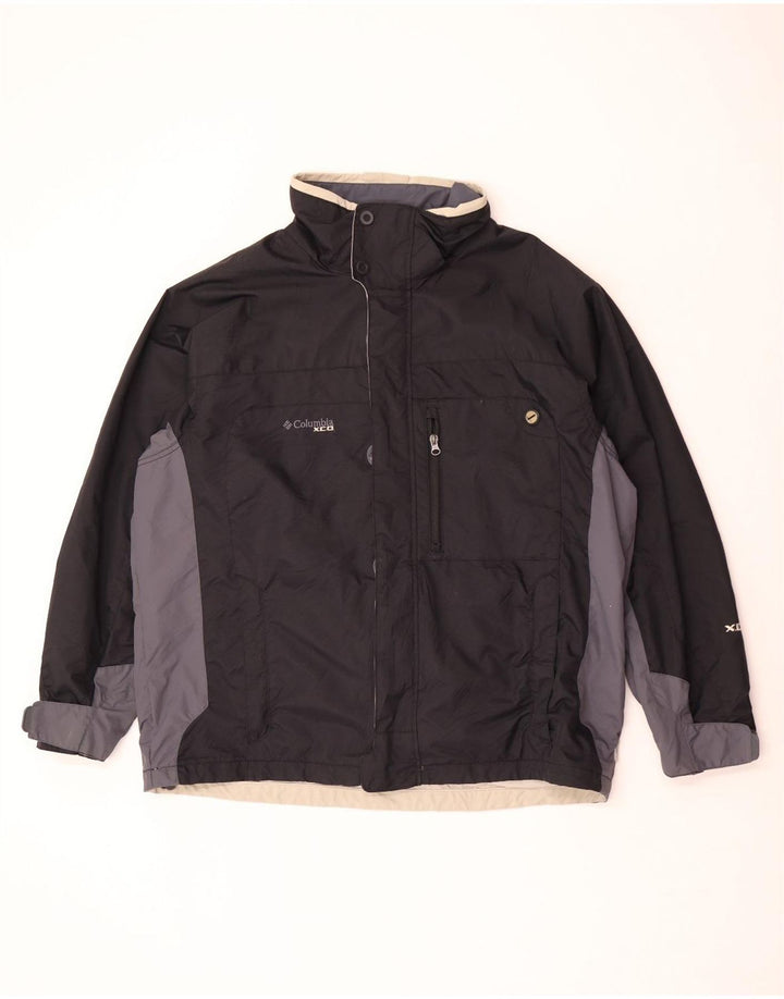 Giacca a vento con cappuccio Columbia Interchange da uomo UK 40 grande nera
