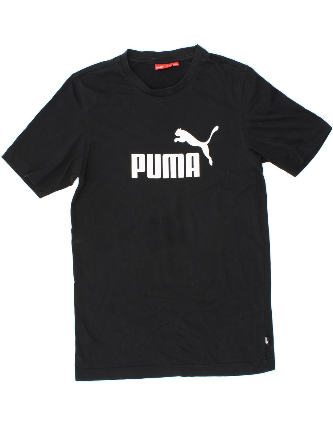 PUMA Mens Graphic T-Shirt Top Small Black Cotton Vintage Puma and Second-Hand Puma from Messina Hembry 