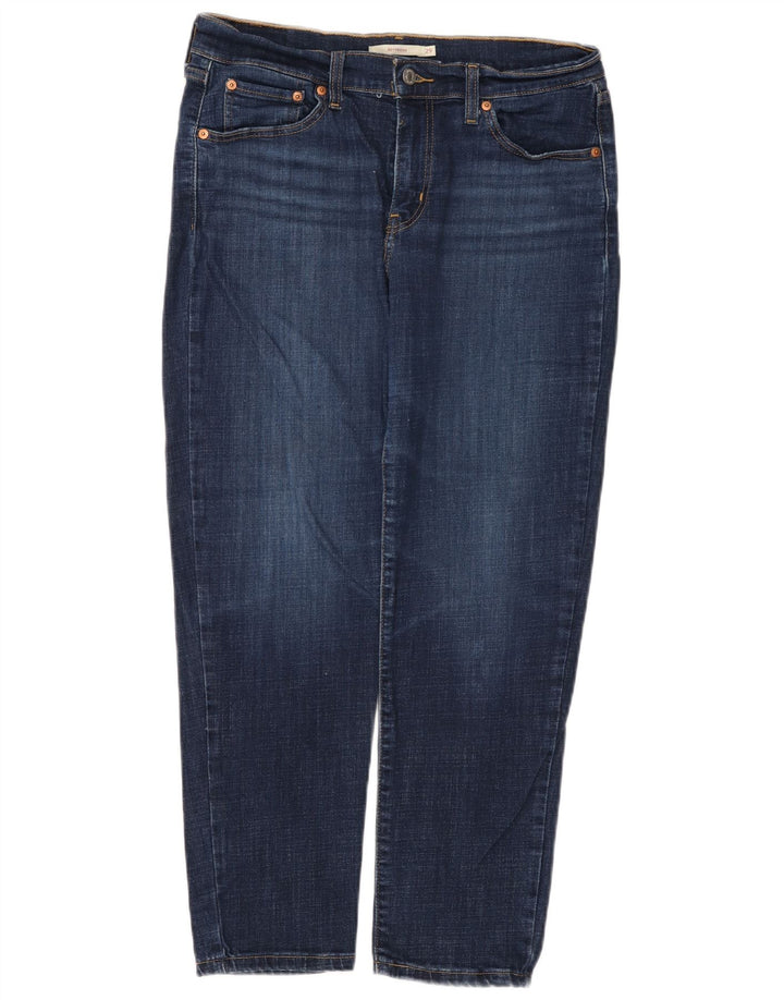 Levi's Womens Boyfriend Slim Jeans W29 L27 Blue Cotton
