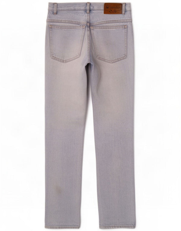 Benetton lige jeans til kvinder W28 L31 Blå