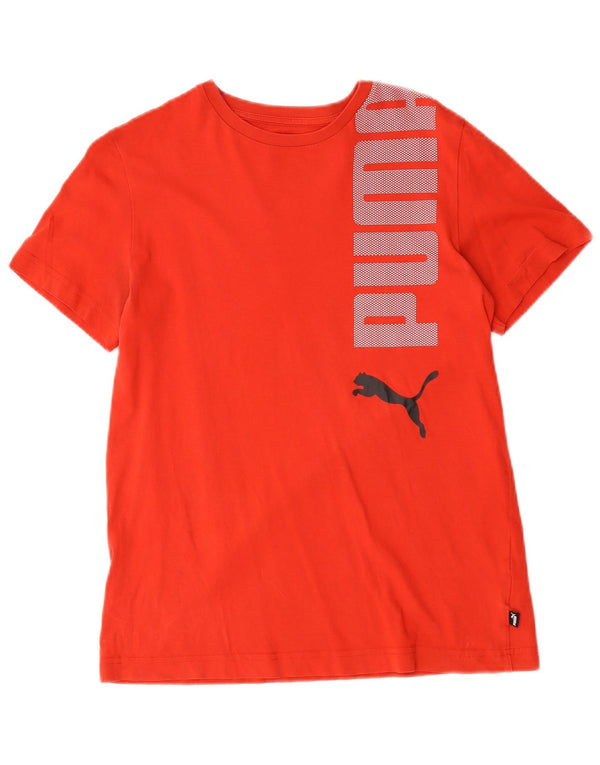 Puma drenge grafisk t-shirt top 15-16 år rød bomuld