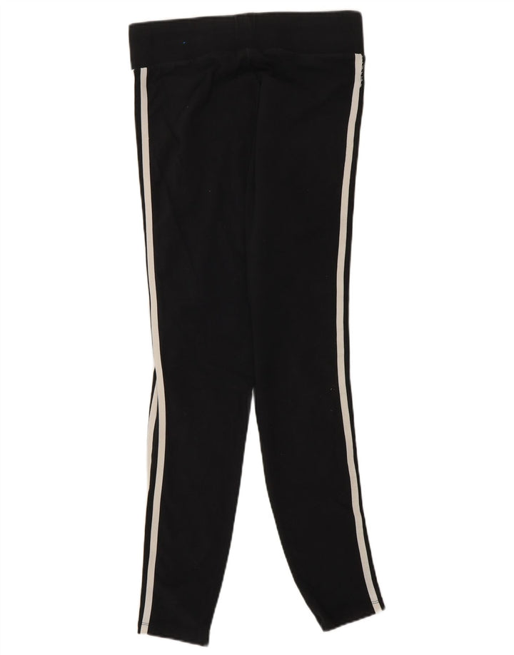 ADIDAS Dame Leggings UK 12 Medium Sort Bomuld