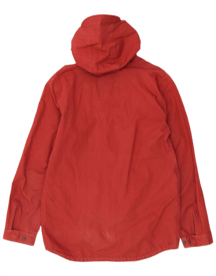 BEN SHERMAN Herren-Utility-Jacke mit Kapuze, UK 36, Größe S, Rot