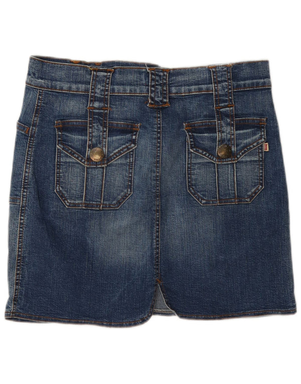Carrera Womens Mini Denim Skirt W30 Medium Blue