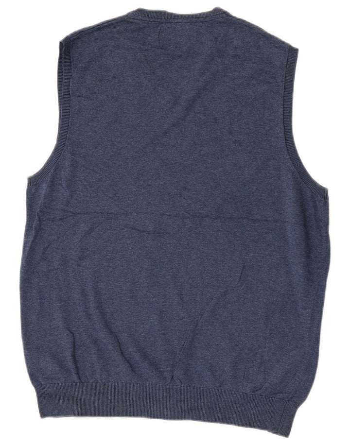 MARKS & SPENCER Canottiera da uomo Canotta grande in cotone blu