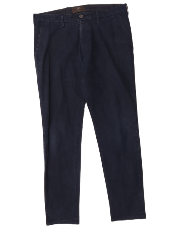 Pantaloni chino skinny pentru bărbați Marks & Spencer L32 L29 Bumbac bleumarin