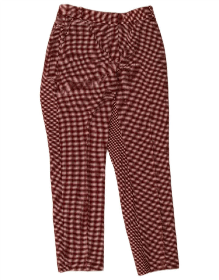 Massimo Dutti Damen Chinohose EU 38 Small W28 L28 Roter Hahnentritt