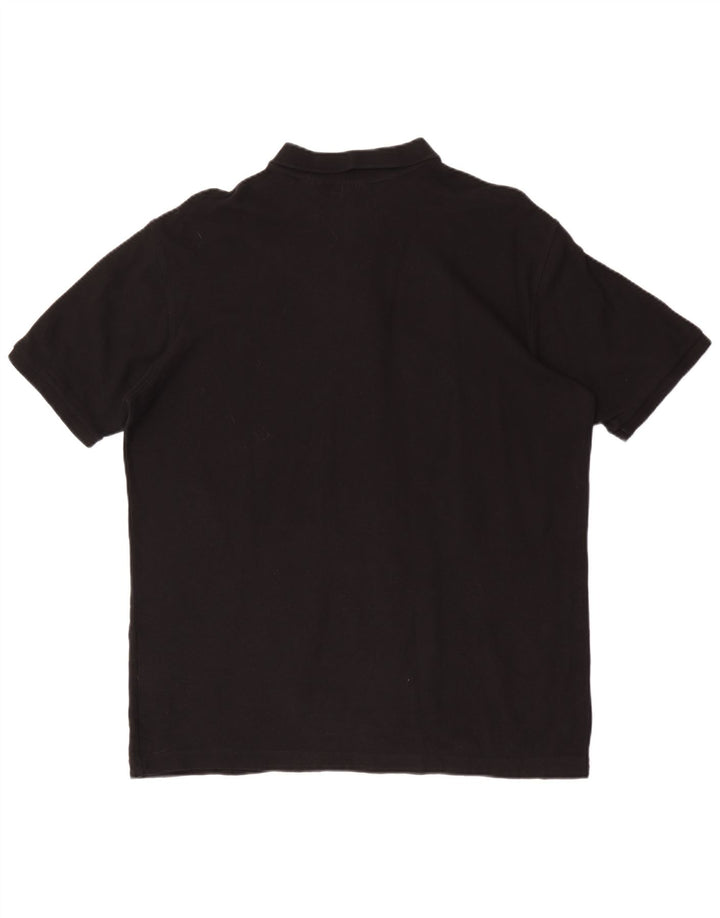 Fila Mens Polo Shirt XL Black Cotton