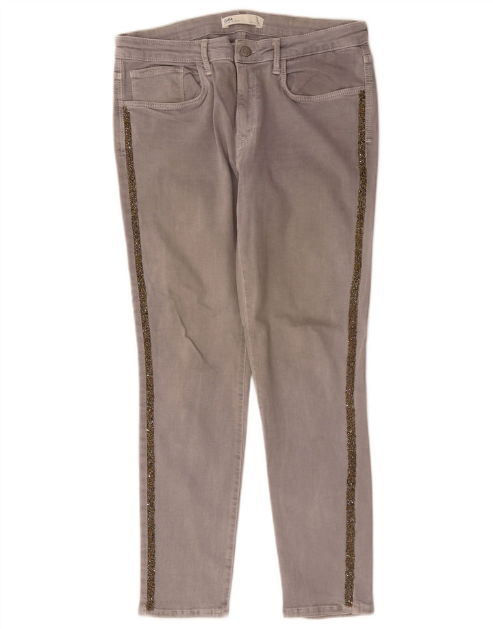 Zara Womens Slim Jeans EU 44 XL W34 L27 Grey