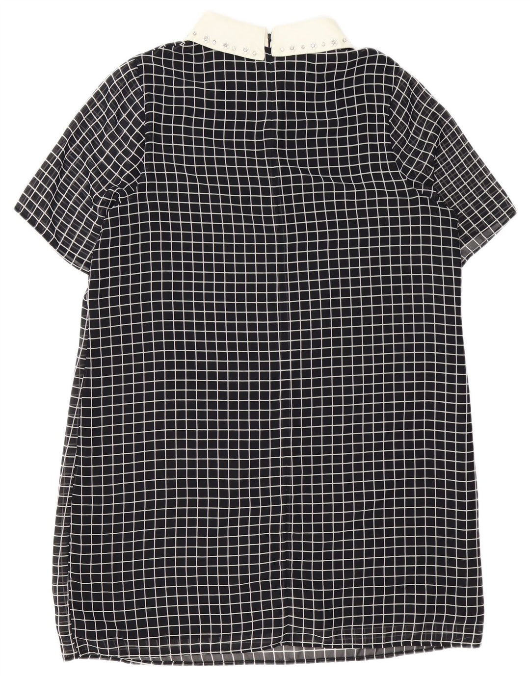 COAST Womens Tunic Dress UK 16 Large  Black Check Polyester
